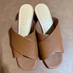 LC Lauren Conrad Women's Brown Heeled Sandals